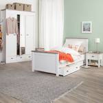 Bed Chateau wit/San Remo eikenhouten look - 90 x 200cm