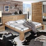 Bed Davos I smal hoofdeinde - wild eikenhouten look/grafiet - 140 x 200cm