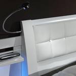 Lit futon Dubai II Blanc alpin - 140 x 200cm - Avec éclairage