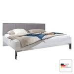 Futonbett Madrid Weißeiche Dekor - Grau - 200 x 200cm