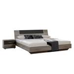 Bed Tendence Montana eikenhouten look/lavakleurig - 180 x 200cm