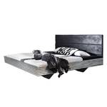 Futonbett Workbase I Silver Plate/Kunstleder Buffalo Schwarz - 140 x 200cm