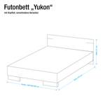 Lit futon Yukon Chêne brut de sciage - 140 x 200 cm