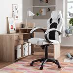 Chaise gamer Livaro Imitation cuir / Mesh - Noir / Blanc