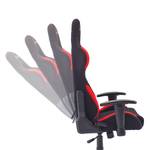 Chaise de bureau DX Racer R Tissu / Nylon - Noir / Rouge