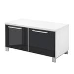 Banc de vestibule Alavere Anthracite / Blanc