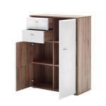 Commode Yakima rustieke San Remo eikenhouten look/wit