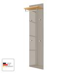 Panneau porte-manteaux Alavere III Taupe / Chêne Bianco - Largeur : 42 cm