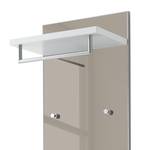 Panneau porte-manteaux Alavere III Taupe / Blanc - Largeur : 42 cm