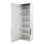 Armoire de vestibule Exterior Blanc brillant / Gris