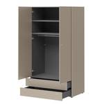 Garderobenschrank Monteo Steingrau - Breite: 108 cm