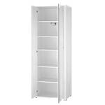 Armoire de vestibule Silkeborg Blanc brillant