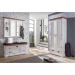 Armoire Springdale I Tilleul partiellement massif - Blanc mat