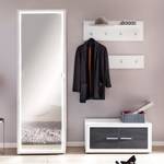 Banc de vestibule Piorini Imitation pin anthracite / Blanc