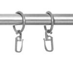 Gardinenstange Kringel II (1-läufig) Metall - Silber