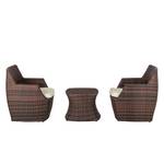 Balkongruppe Paradise Lounge (3-teilig) Polyrattan - Braun