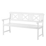 Banc de jardin Eternal Acacia massif - Blanc - Largeur : 158 cm