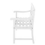 Banc de jardin Eternal Acacia massif - Blanc - Largeur : 158 cm