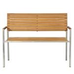 Panca da giardino TEAKLINE Teak massello / acciaio inox - Larghezza: 114 cm