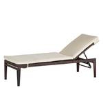 Sdraio per esterni Paradise Lounge Polyrattan/Tessuto marrone/Beige