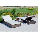 Chaise longue Rosebrook Structure en métal, tressage en fibres synthétiques