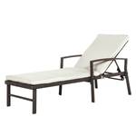 Chaise longue Sumatra Moon VI Blanc laine / Beige