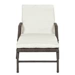 Chaise longue Sumatra Moon VI Blanc laine / Beige