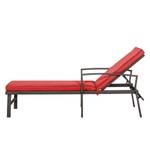 Chaise longue Sumatra Moon IV Marron / Rouge