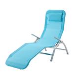 Ligstoel Summer Sun IV turquoise met stalen frame