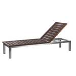 Bain de soleil Teak Line Vari Teck massif / Acier inoxydable