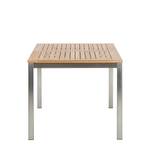 Gartenmöbelset Teak Line Vari 9-teilig Stahl/Teakholz - Silber/Braun