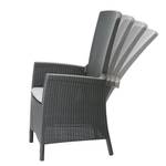 Chaise de jardin Capri Poly Tissu / Matière synthétique - Graphite / Gris clair