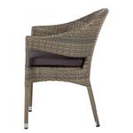 Chaises de jardin Bena II (lot de 2) Marron / Taupe foncé