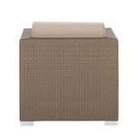 Loungesessel Rattanesco Puca Polyrattan/Textil - Braun/Beige