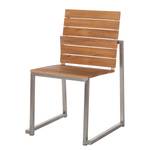 Sedia da giardino Teakline Exklusiv II set da 2 - Legno massello di teak/Acciaio inox