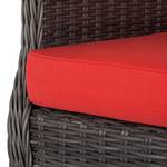 Tuinmeubelset Cap Ferrat I 4-delige set - polyrotan - rood