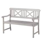 Panca da giardino Eternal Legno massello di acacia - Grigio - Larghezza: 128 cm