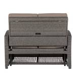 Gartensofa Paradise Lounge Polyrattan / Textil - Grau