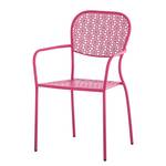 Chaises de jardin Fleury IV (lot de 2) Métal rose