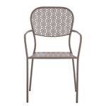 Chaises de jardin Fleury II (lot de 2) Métal taupe