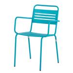 Tuinstoelen Jovy (2-delige set) turquoise metaal