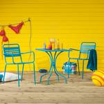 Tuinstoelen Jovy (2-delige set) turquoise metaal