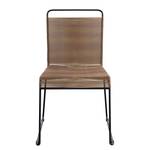 Chaises de jardin Klit (lot de 2) Polyrotin / Acier - Marron / Noir