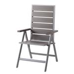 Chaise de jardin Kudo III Polywood / Aluminium - Gris / Gris platine