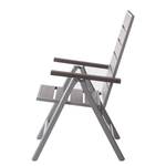 Chaise de jardin Kudo III Polywood / Aluminium - Gris / Gris platine