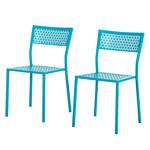 Chaises de jardin Pini II (lot de 2) Métal turquoise