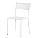 Chaises de jardin Pini I (lot de 2) Métal blanc