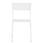 Chaises de jardin Pini I (lot de 2) Métal blanc