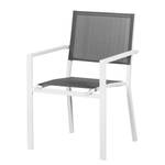 Chaises de jardin Linu I (lot de 2) Aluminium / Textile gris