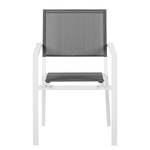 Ligstoelen Linu I (2-delige set) aluminium / grijs textiel